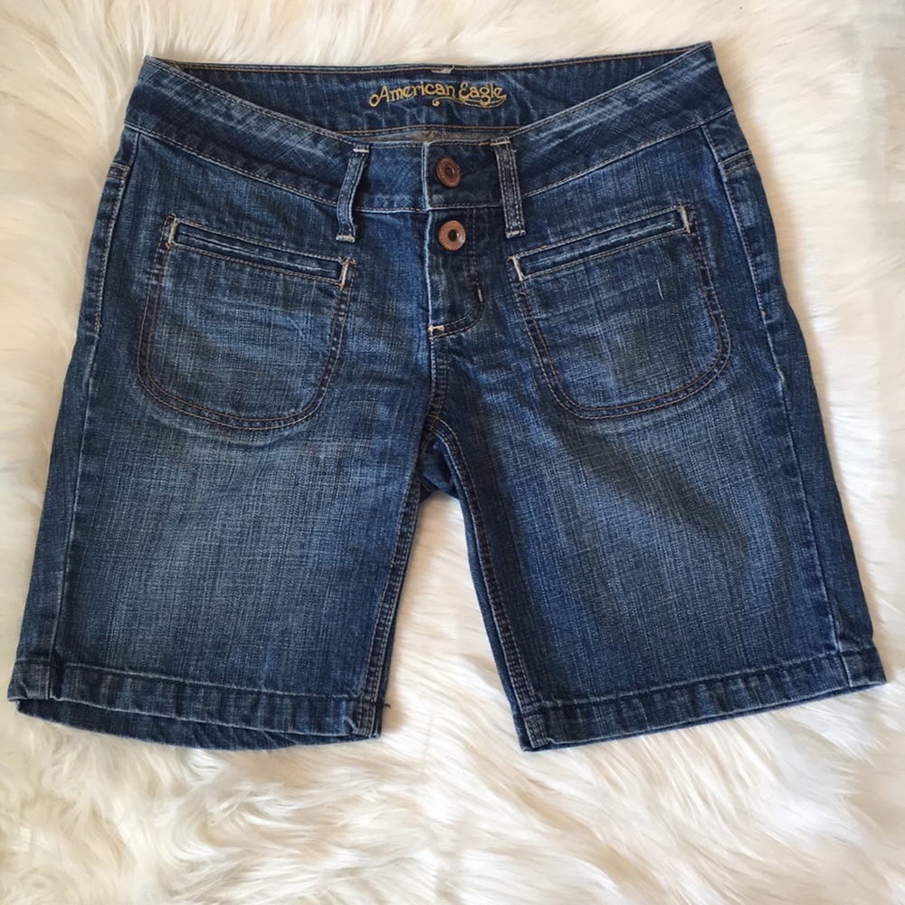 American Eagle Denim Bermuda Shorts